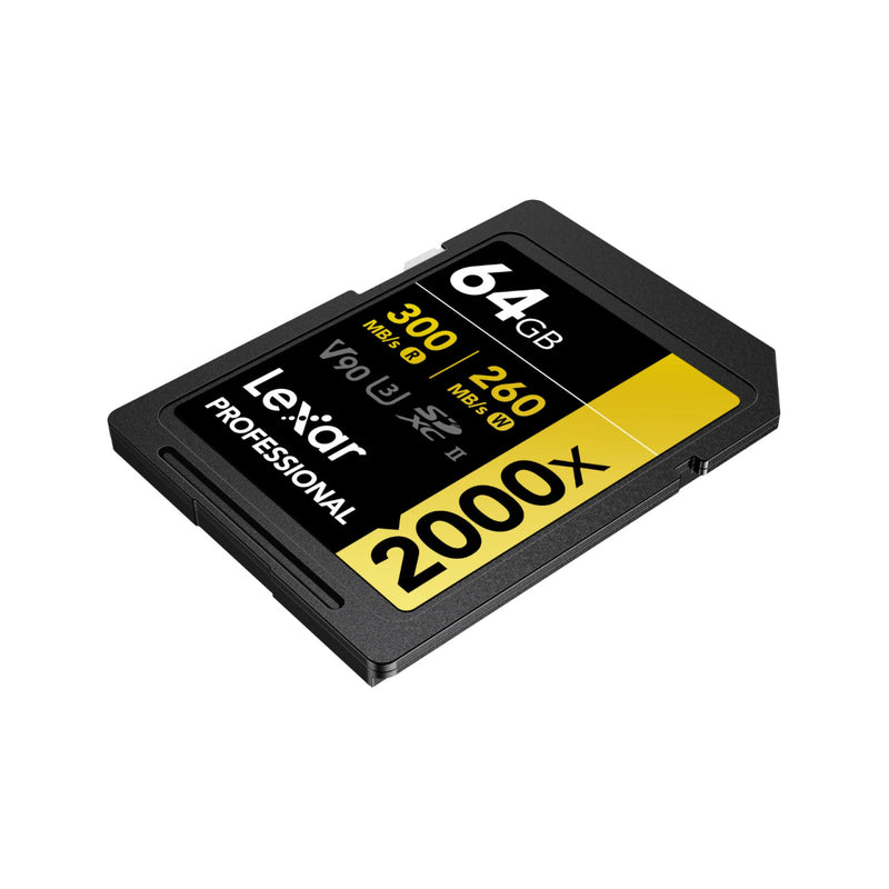64GB Professional GOLD 2000x SDHC/SDXC UHS-II Card - 2