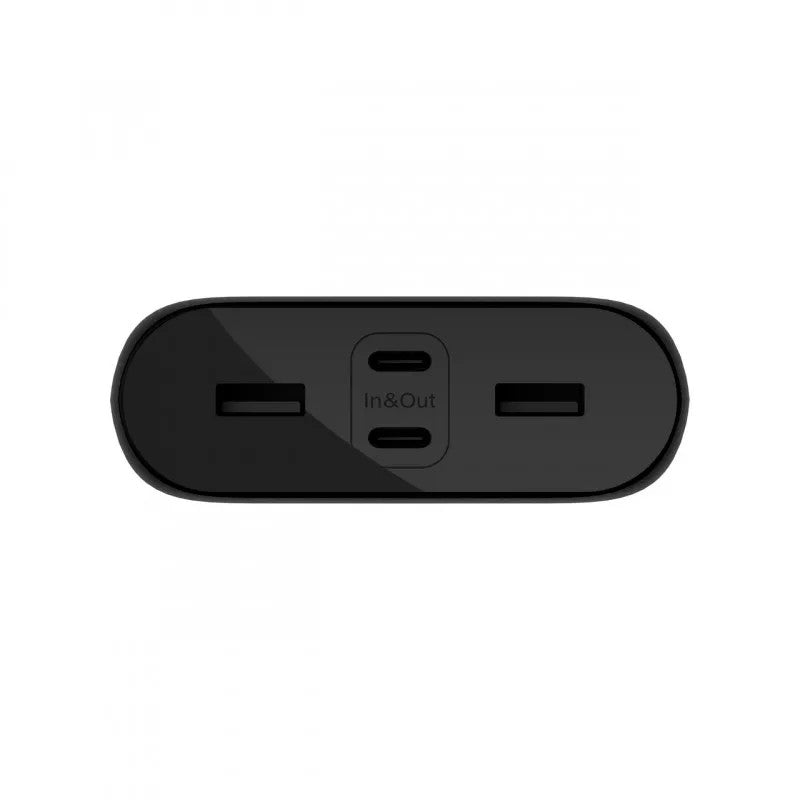 BELKIN BOOSTCHARGE PWRBANK, 10K mAh, USB-C(1) PD,USB-A (2)15W, BLK, USB-A TO C CABLE INC - BPB011BTBK