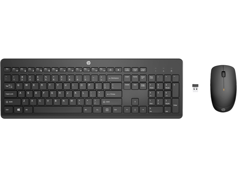 HP 235 USB Wireless Keyboard & Mouse Combo Reduced-sized, 1Y4D0UT