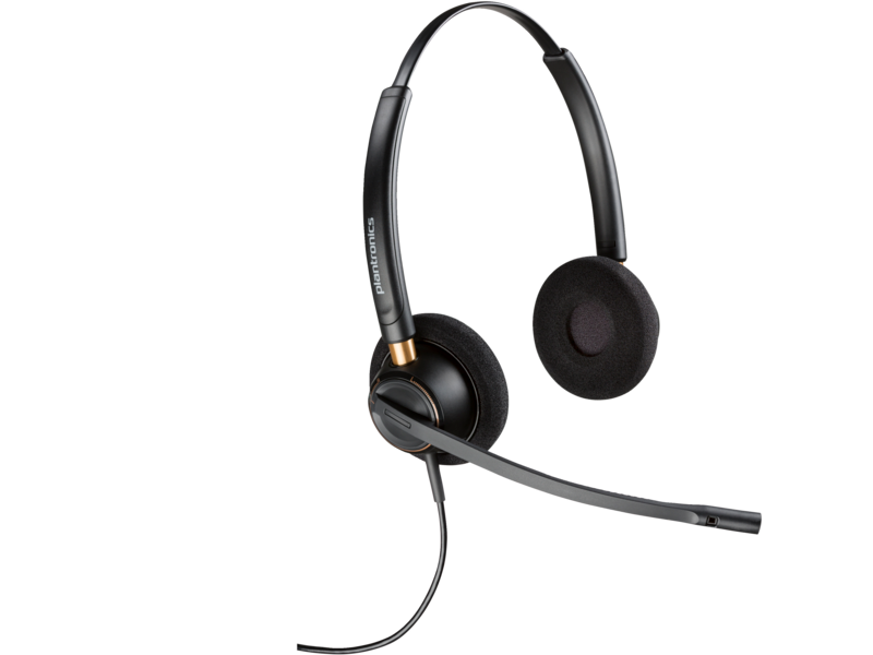 HP POLY ENCOREPRO HW520 OTH CORDED STEREO HEADSET,NOISE CANCELLING QUICK DISCONNECT - 783P7AA