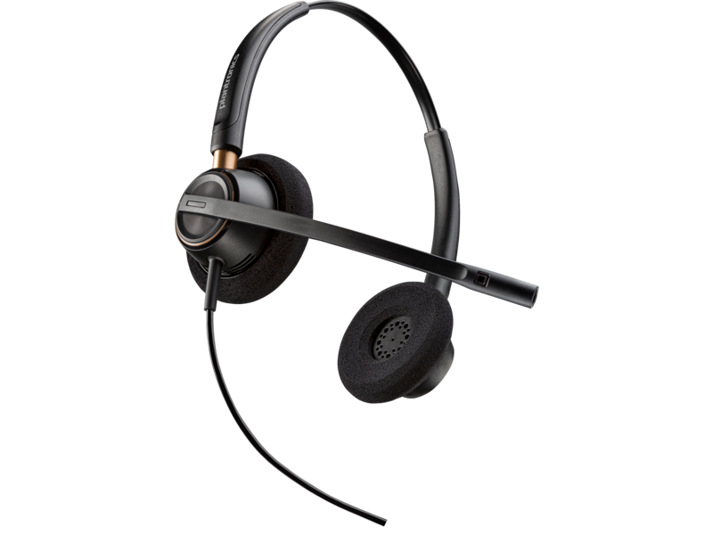 HP POLY ENCOREPRO HW520 OTH CORDED STEREO HEADSET,NOISE CANCELLING QUICK DISCONNECT - 783P7AA