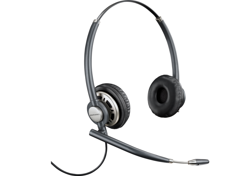 HP Poly EncorePro 720 corded stereo Headset, Quick Disconnect