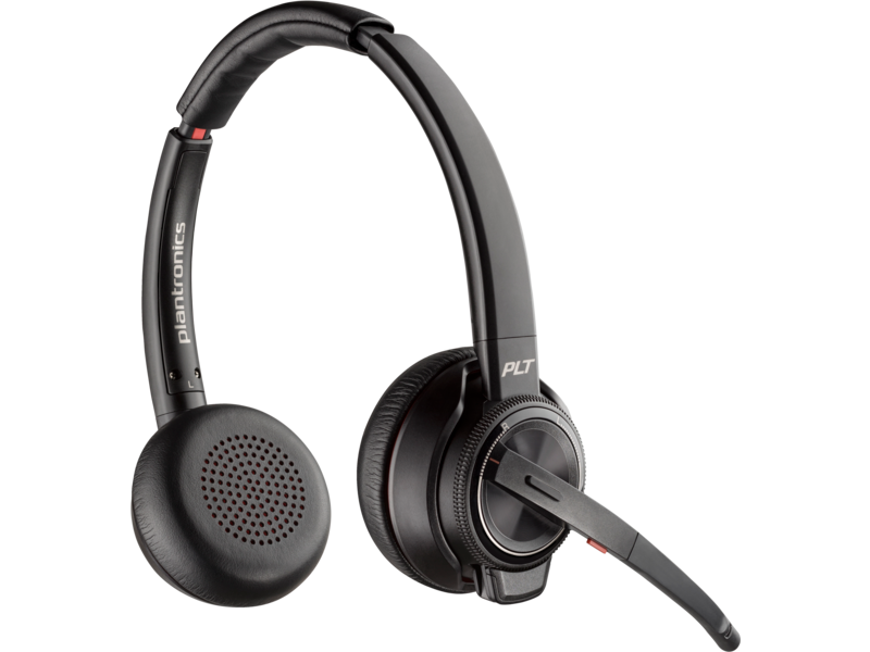 HP POLY SAVI S8220 OTH WIRELESS MS STEREO DECT HEADSET,D200 DONGLE,PC, USB-A - 8D3F5AA