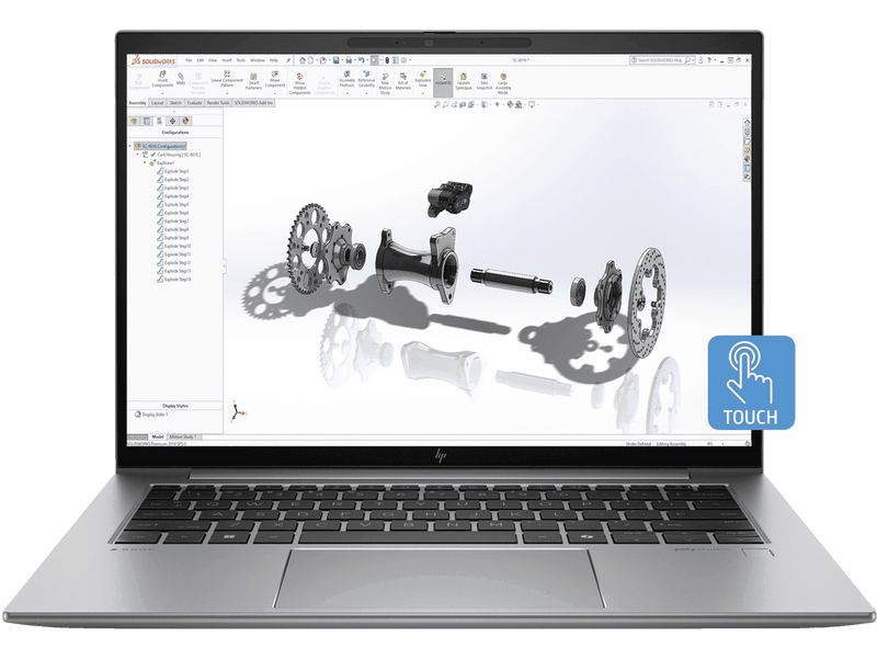 Front view of the HP ZBook Firefly 14 inch G11 Mobile Workstation