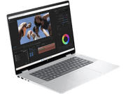 Off center shot of the front of the HP Envy x360.