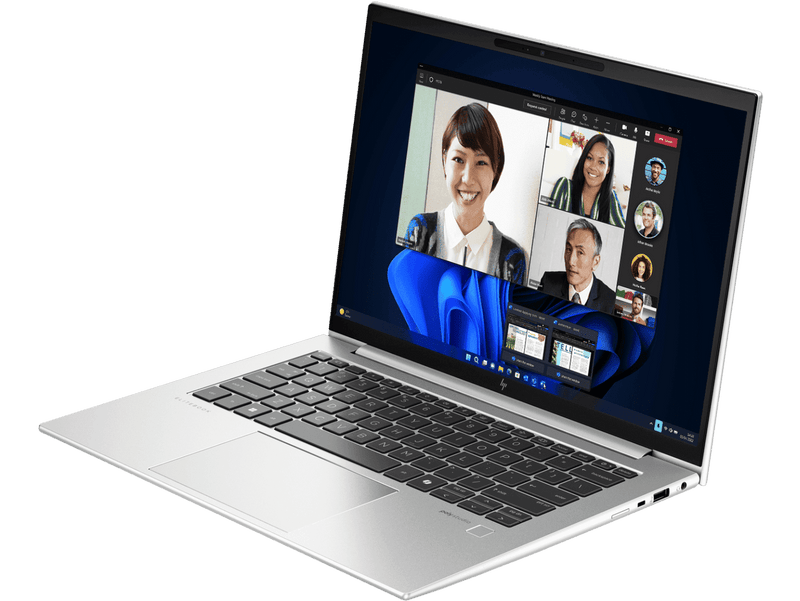 Off center shot of the front of the hp EliteBook 840 G11 notebook