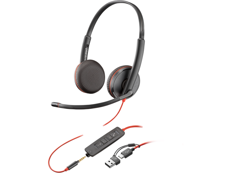 Poly Blackwire 3225 Stereo USB-C Headset - 0