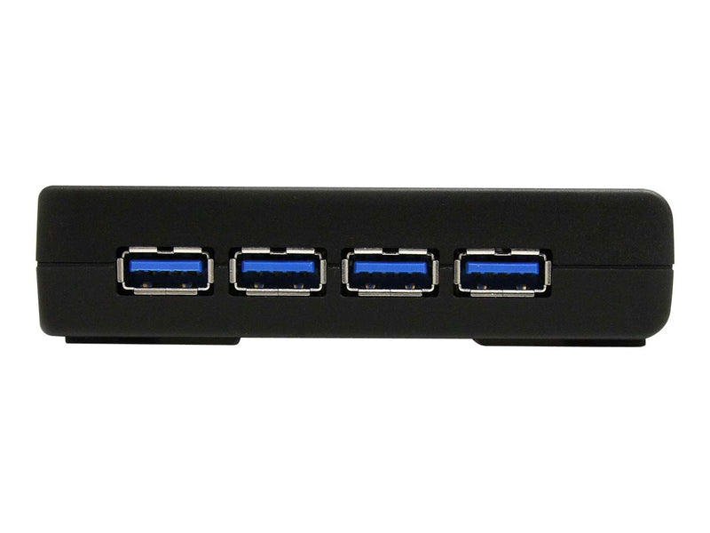 STARTECH 4 PORT BLACK SUPERSPEED USB 3.0 HUB - 4 PORT USB 3.0 HUB 2YR - ST4300USB3