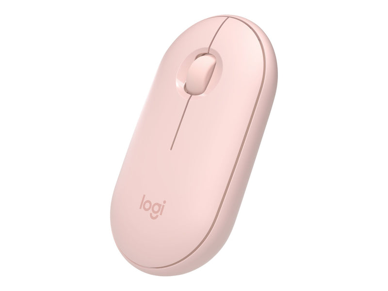 LOGITECH M350 PEBBLE WIRELESS MOUSE,2.4GHZ NANO RECEIVER,BT,ROSE,1YR WTY-910-005601
