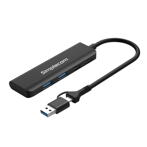 Simplecom SuperSpeed 4-Port Combo Hub (2x USB-A & 2x USB-C)
