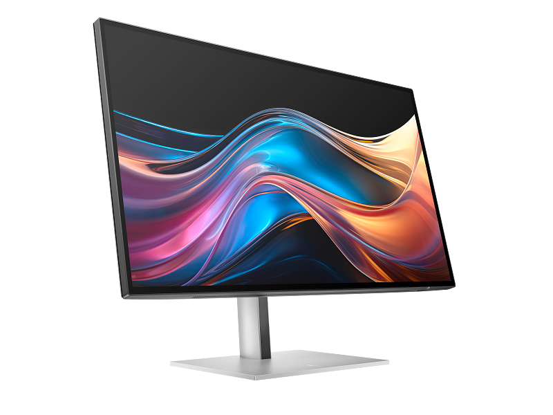HP 727pq 27in IPS Black QHD 5ms 120Hz Monitor HDMI DisplayPort HDR400 Black Silver