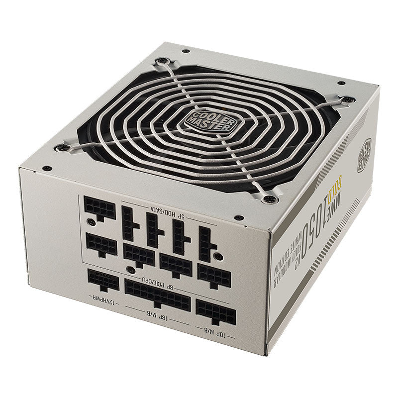 COOLER MASTER MWE 1050W 80+ GOLD, WHITE EDITION, ATX, 140MM FAN, FULL MODULAR, 10YR WTY
