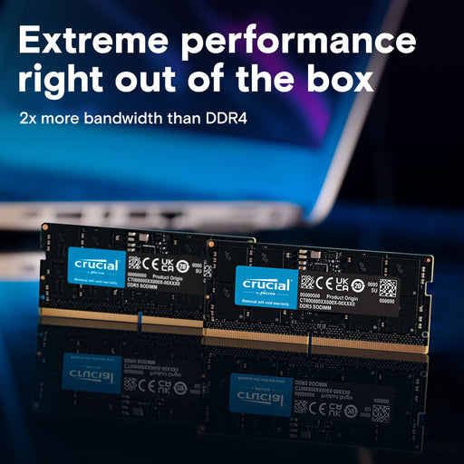 Crucial 32GB (2x16GB) DDR5 SODIMM 5600MHz CL46