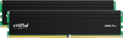 Two Crucial DDR4 Pro memory sticks on a white background