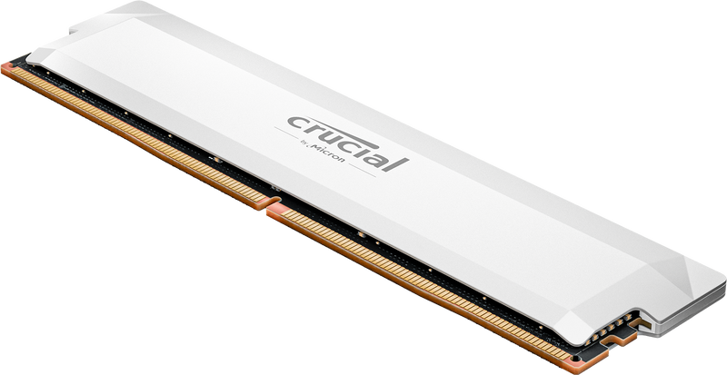 Crucial Pro DDR5 16GB 6000MT/s CL36 UDIMM Gaming Memory White Heatspreader