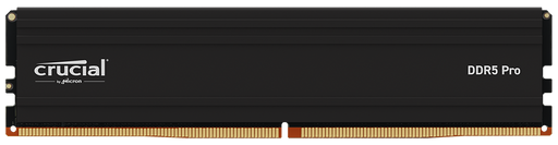 Crucial DDR5 Pro memory module on a black background