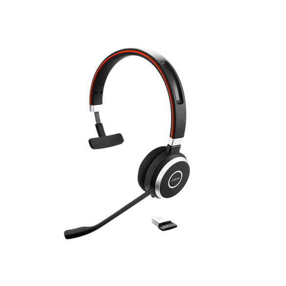 JABRA WIRELESS EVOLVE 65 SE UC MONO BLUETOOTH HEADSET  + LINK 380A BT DONGLE,USB-A (6593-839-409)