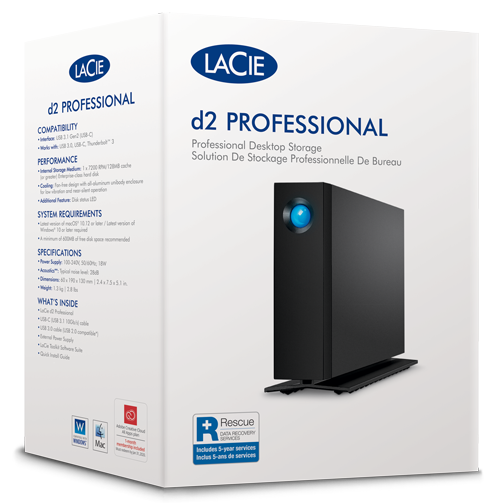LaCie D2 Professional 3.5" 16TB; 7200RPM; USB-C