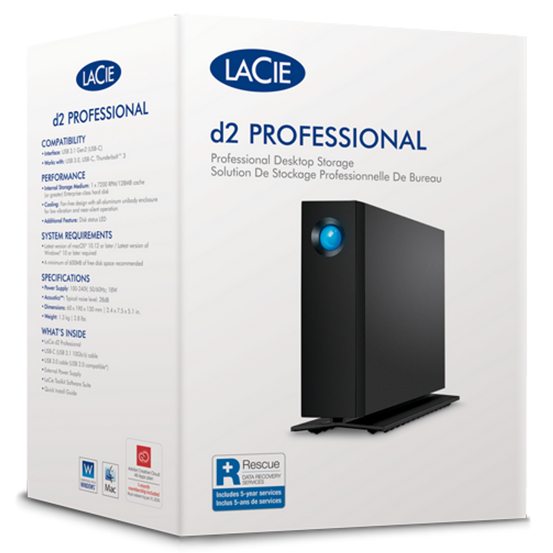 LaCie D2 Professional 3.5" 18TB; 7200RPM; USB-C