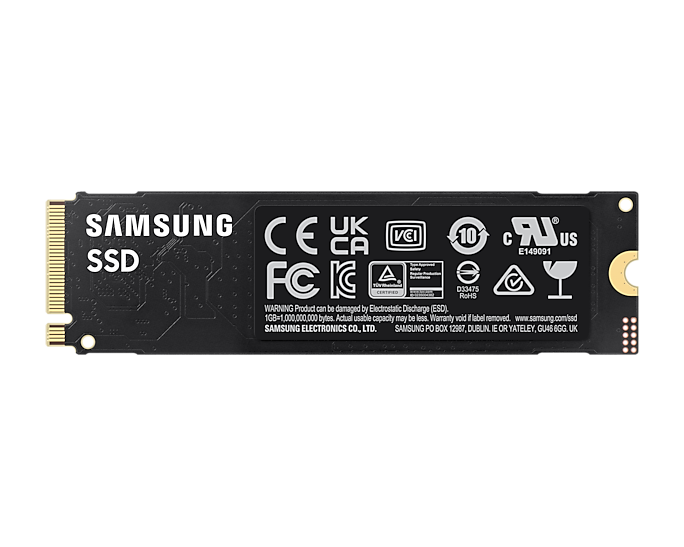 Samsung 990 EVO 2TB PCIe Gen4/5 NVMe SSD 5000MB/s 4200MB/s R/W 700K/800K IOPS 1200TBW 1.5M hrs V-NAND TLC AES 256-bit Encryption