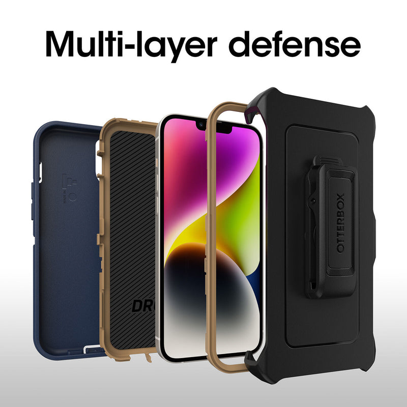 OtterBox Defender Apple iPhone 14 Plus Case Blue Suede Shoes (77-88367) Rugged