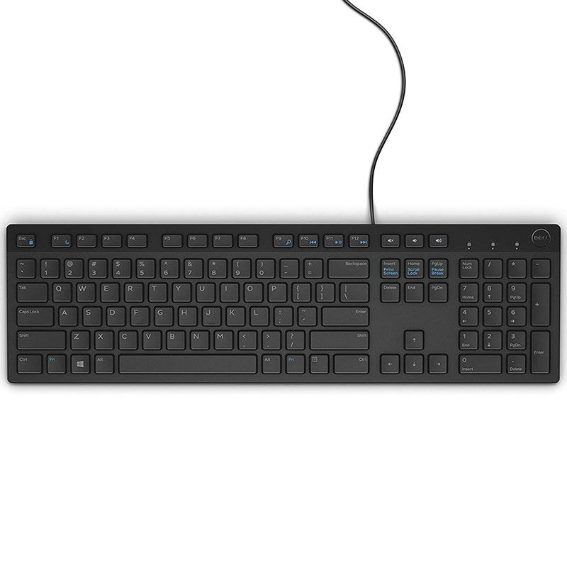 DELL KB216 WIRED MULTIMEDIA KEYBOARD (BLACK), 1YR  - 580-AHHG