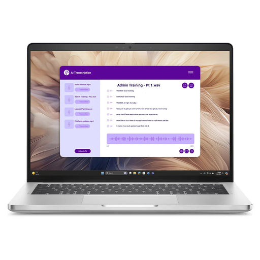 Front view of the Dell Pro 14 Plus, with the keyboard visibl