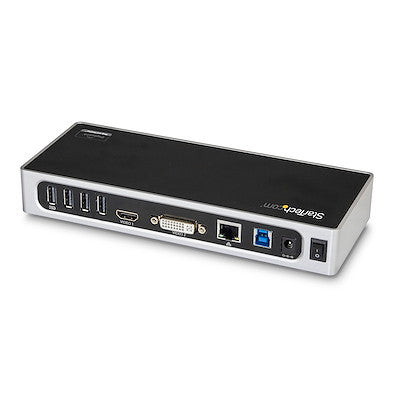 STARTECH USB 3.0 DOCK, DUAL DISPLAY, HDMI, DVI, USB(6), RJ45, 3YR - DK30ADD