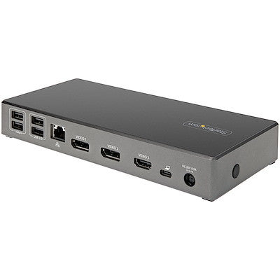 STARTECH USB-C TRIPLE 4K DOCK, DP(2),HDMI(2), 100W, 3YR - DK31C2DHSPD