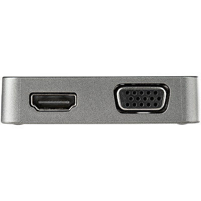STARTECH USB-C MULTIPORT ADAPTER, 4K, HDMI, VGA, GBE, USB, SINGLE DISPLAY, 3YR - DKT31CHVL