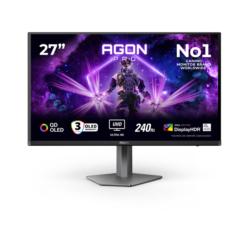 AOC AGON PRO AG276UZ 27in Fast IPS 4K UHD 240Hz / FHD 480Hz Gaming Monitor