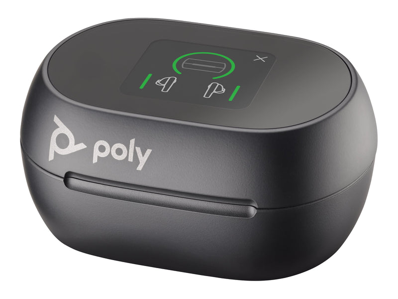 HP Poly Voyager Free 60+ MS Bluetooth Earbuds ANC Touchscreen Case USB‑C