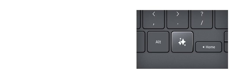 Samsung Galaxy Tab S11 Ultra Book Cover Keyboard Slim - Black, Lightweight, AI Key, 1Yr