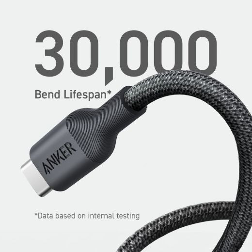 ANKER 544 BIO-NYLON USB-C TO USB-C TO USB-C CABLE (1.8MBLACK) - A80F6H11
