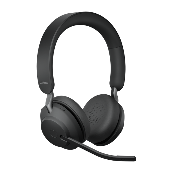 JABRA WIRELESS EVOLVE2 65 UC STEREO BLUETOOTH HEADSET W/CHARGING STAND+LINK 380C BT,USB-C (26599-989-889)