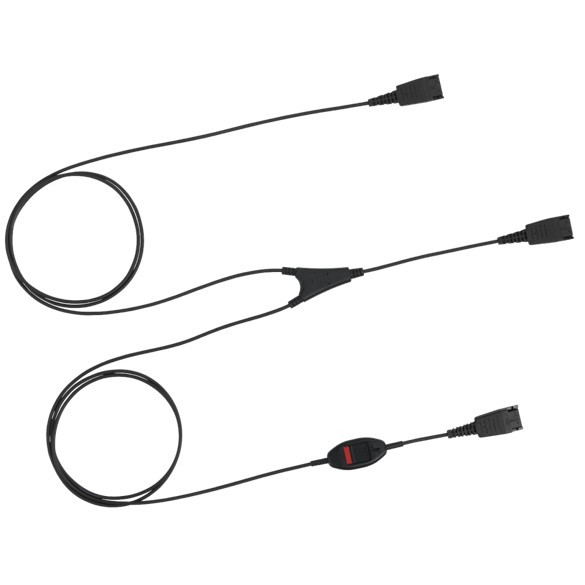 JABRA QD SUPERVISOR CORD W/ 2 QD INTERFACE AND MUTE BUTTON  (8800-02-01)