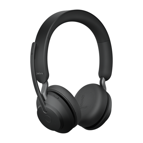 JABRA WIRELESS EVOLVE2 65 UC STEREO BLUETOOTH HEADSET W/CHARGING STAND+LINK 380C BT,USB-C (26599-989-889)