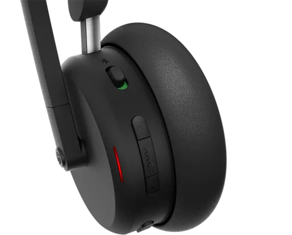 Lenovo Dual-Mode Wireless Hybrid ANC Headset 6550 USB-C Teams Bluetooth 5.3 AI Audio 3YR