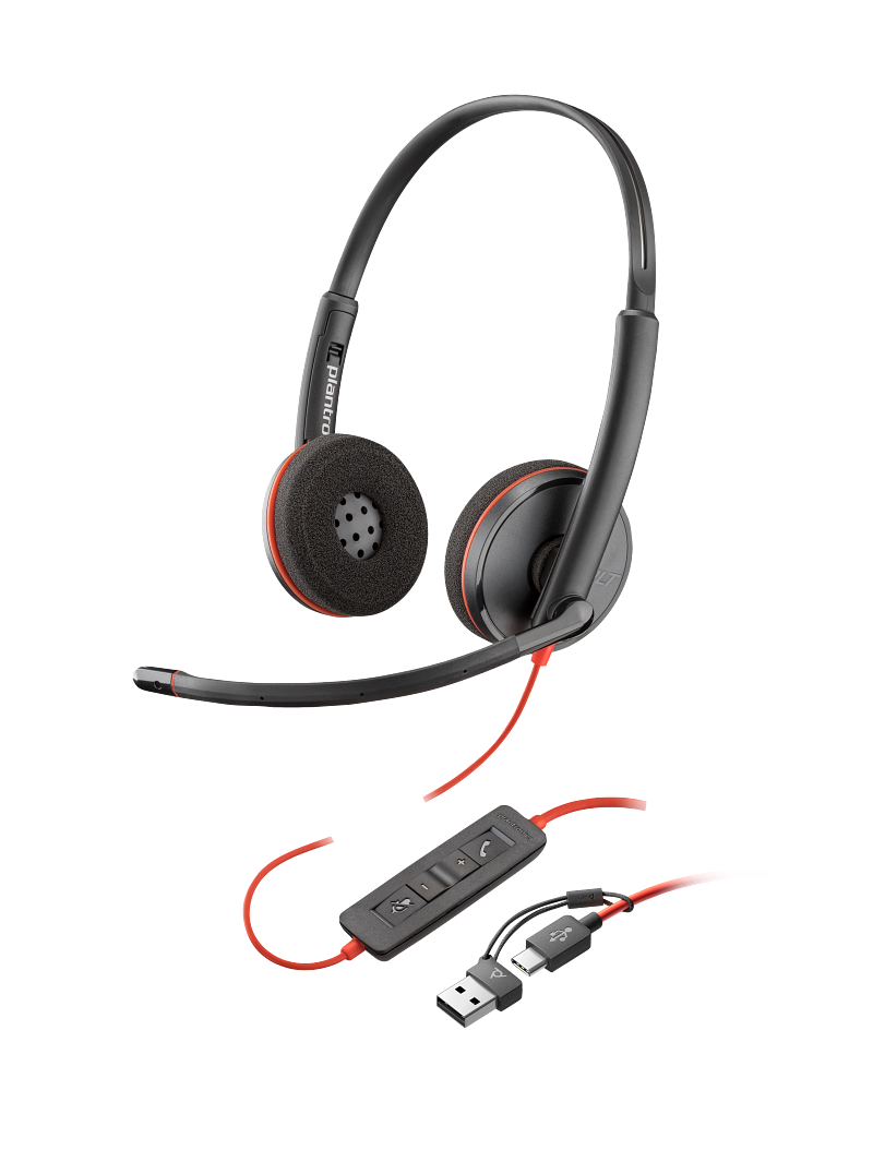 Poly Blackwire 3220 Stereo USB-C Headset - 1