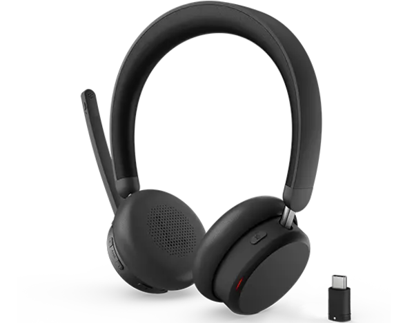 Lenovo Dual-Mode Wireless Hybrid ANC Headset 6550 USB-C Teams Bluetooth 5.3 AI Audio 3YR