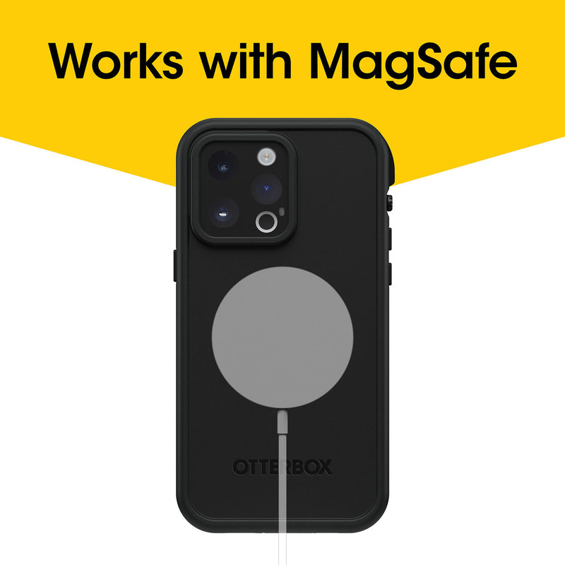 OtterBox FRE Magsafe Apple iPhone 14 Pro Max Case Black (77-90175)