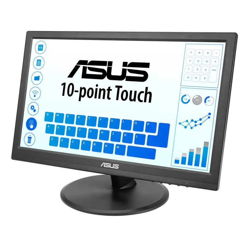 ASUS VT169HE Touch Monitor - 16 inch (15.6 inch viewable) FHD (1920x1080), 10-point Touch, IPS, Wide Viewing Angle