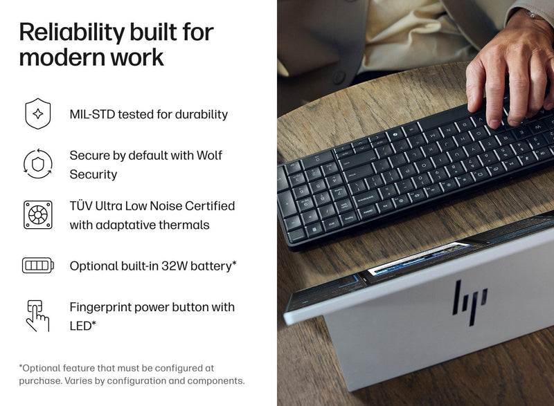 HP EliteBoard G1a Ryzen AI 5 330 16GB 512GB Windows 11 Pro Mini PC