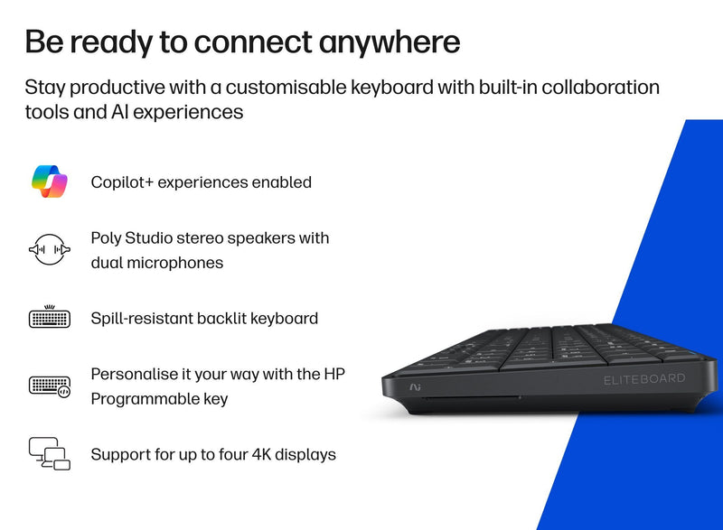 HP EliteBoard G1a Ryzen AI 5 330 16GB 512GB Windows 11 Pro Mini PC