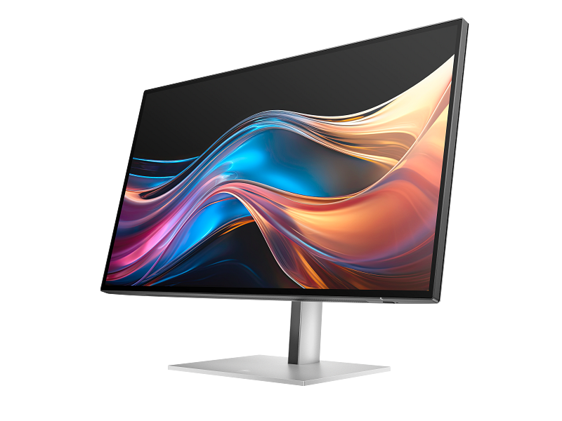 HP 727pq 27in IPS Black QHD 5ms 120Hz Monitor HDMI DisplayPort HDR400 Black Silver