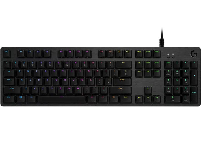 LOGITECH G512 CARBON RGB MECHANICAL GAMING KEYBOARD - GX BROWN TACTILE- 920-009354
