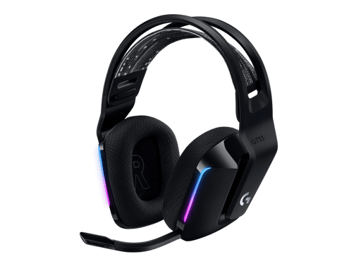 Logitech G733 LIGHTSPEED Wireless RGB Gaming Headset (Black), 2yr