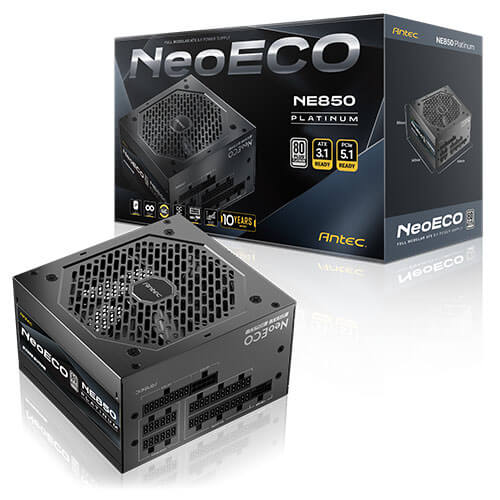 Antec NE 850P AU 850W 80 Plus Platinum Fully Modular ATX 3.1 Power Supply