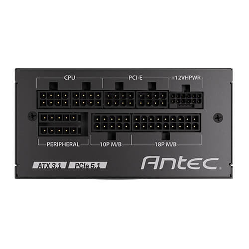 Antec SFX 850w 80+ Gold, Fully-Modular, ATX 3.1, PCI-E 5.1, 92mm Silent Fan, Japanese Caps, Zero RPM, Compact Power Supply, PSU,7 Years Warranty