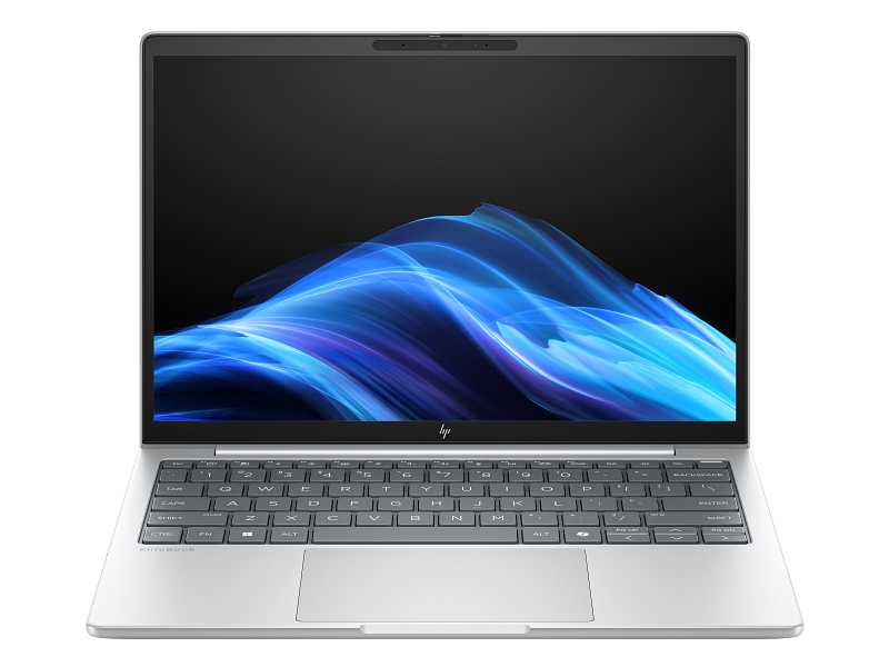 Front view of the HP EliteBook 8 G1i 13 inch Notebook.